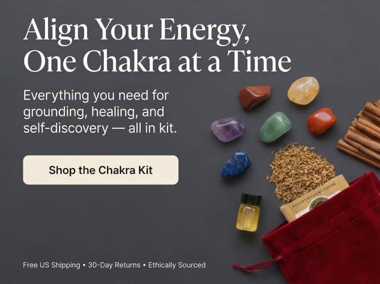 Chakra kit with crystals incents and oil