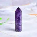 purple crystal point