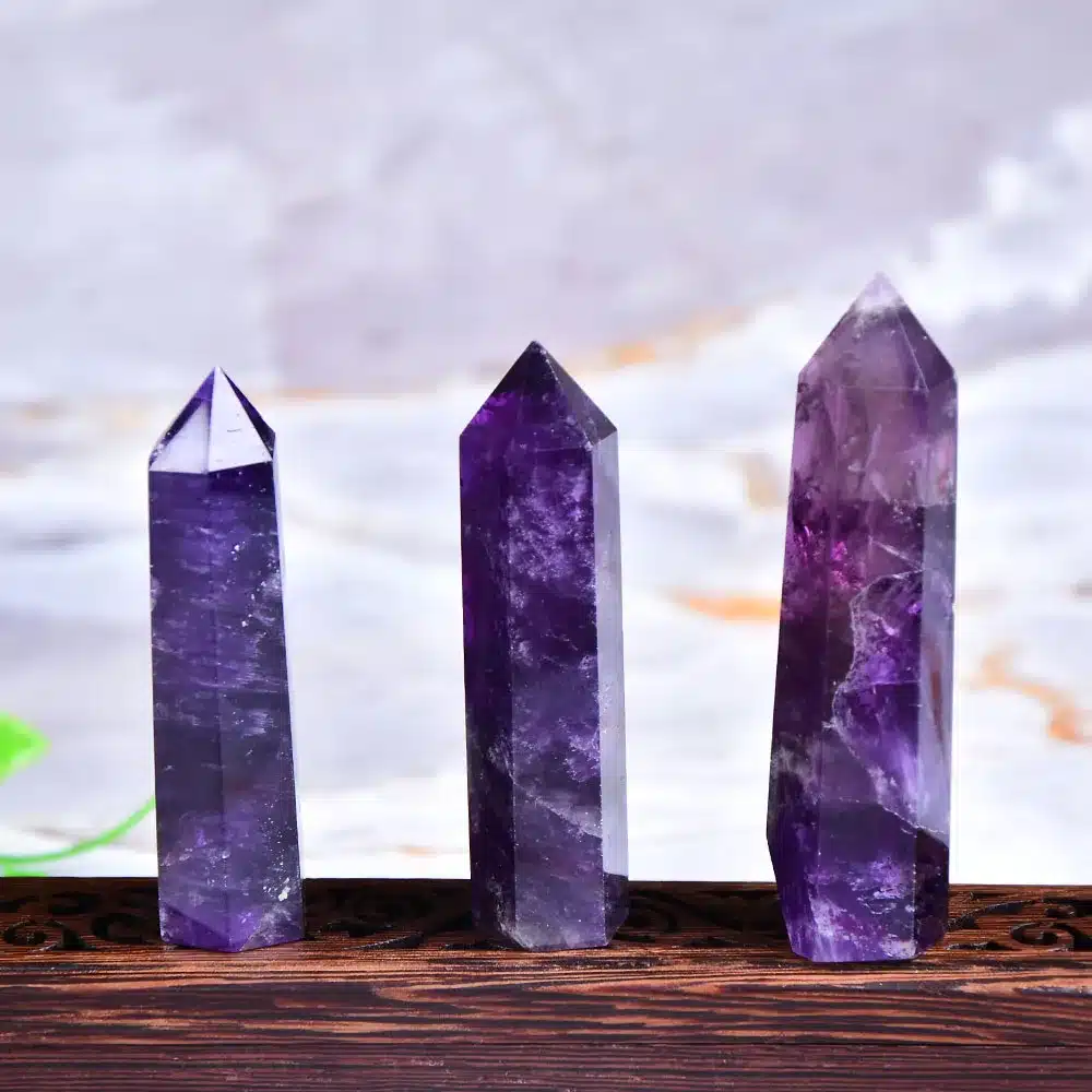 Natural Amethyst Point Crystal Healing Energy Stone Natural Quartz Home Decor Reiki Polished Crafts 50-80mm Stone Carved 1PC 4 Natural Amethyst Point Crystal Healing Energy Stone Natural Quartz Home Decor Reiki Polished Crafts 50-80mm Stone Carved 1PC - Image 4