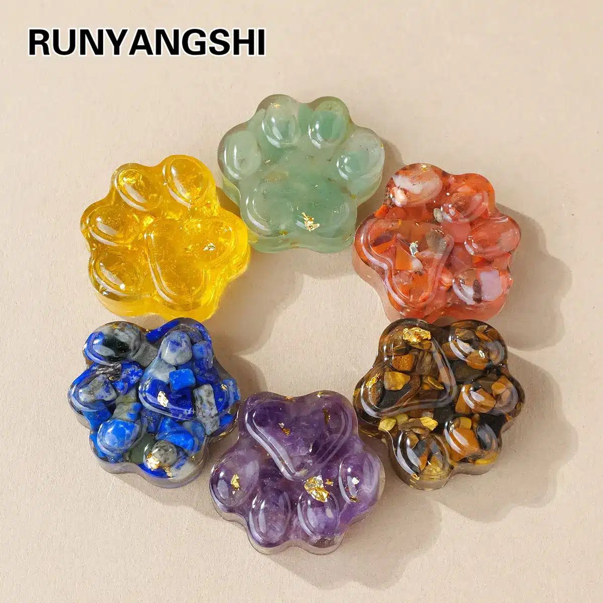 1PC Natural Crystal Stone Mini Cat's Paw Statue | Reiki Healing Figurine | Feng Shui Amulet | Home & Office Decorative Gift 2 1PC Natural Crystal Stone Mini Cat's Paw Statue | Reiki Healing Figurine | Feng Shui Amulet | Home & Office Decorative Gift - Image 2