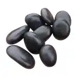 black smooth stone