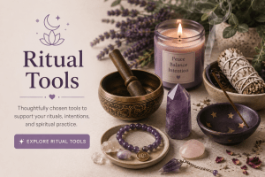 Ritual tools and candles for dc shop