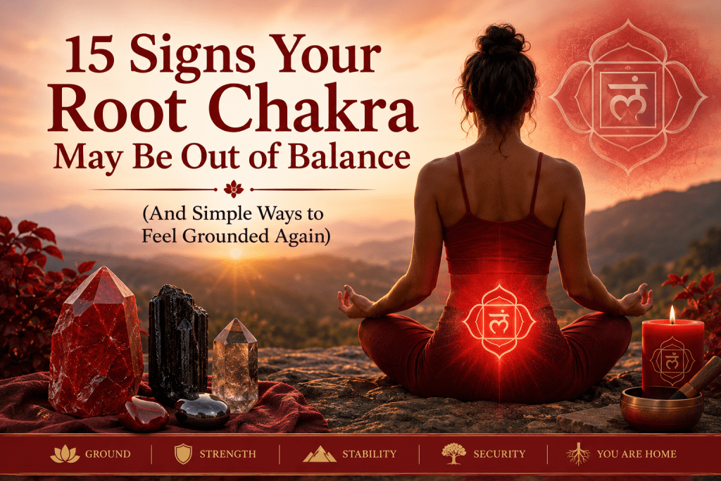 15 Signs Your Root Chakra May Be Out of Balance (And Simple Ways to Feel Grounded Again) 5 15 signs Root chakra is out of balance with mediation and root chkra colors