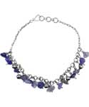 Moon & Star Anklet (Various Stones)