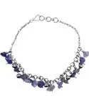Moon & Star Anklet (Various Stones)