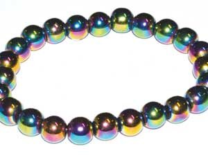 8mm Rainbow Hematite Bracelet