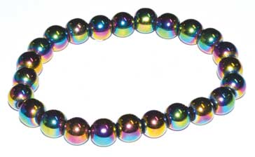 8mm Rainbow Hematite Bracelet 1 8mm Rainbow Hematite Bracelet