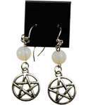 Opalite Pentagram Earrings