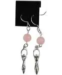 Rose Quartz Goddess Earrings