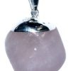 Rose Quartz Tumbled Crystal Pendant