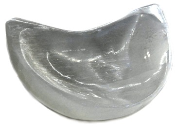 Selenite Half Moon Bowl 4 inch 1 Selenite Half Moon Bowl 4 inch