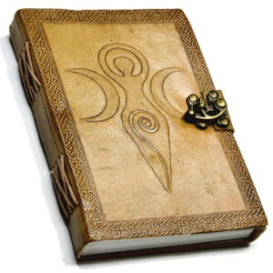 5 x 7 Goddess of Earth Embossed Leather Journal With Latch