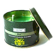 Ruda (Rue) Quartz Tin Candle