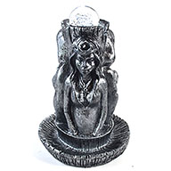 5in Mother Maiden Crone Ball Stand W Light