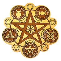 8" Pagan Crystal Grid