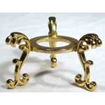 Gold Plated Flower Gazing Ball Stand