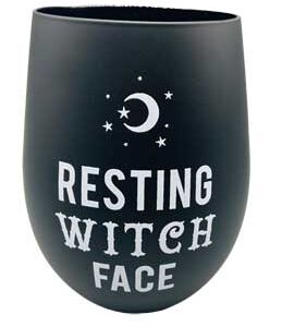 4 5/8-Inch Resting Witch Face Glass