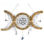 Triple Moon Wreath Wall Hanging