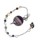7 Chakra Ball Pendulum Amethyst