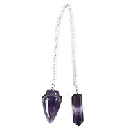 Amethyst Pendulum With Amethyst Point