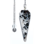 6-sided Rainbow Moonstone Pendulum