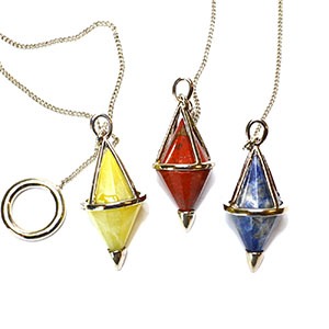 Double Terminated Mixed Stones Pendulum