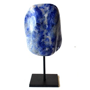 Sodalite on Black Stand