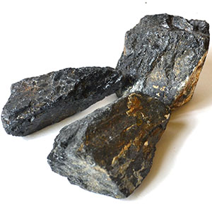 Black Tourmaline Untumbled Stones — 3 lb