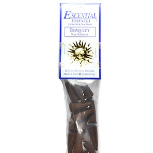16/Pk Tranquility Essential Essences Incense Cones