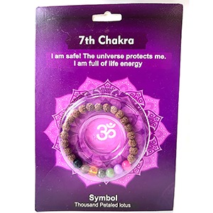 7th Chakra Rudraksha Bracelet