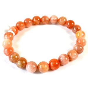 8mm Peach Moonstone Bracelet