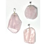 Rose Quartz Slice Pendant