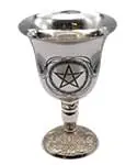 4 3/4-Inch Pentagram Stainless Steel Chalice