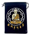 Set of 10 5 x 7 Buddha Black Velveteen Bags