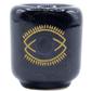 Third Eye Chakra 19 Evil Eye Ceramic Chime Candle Holder, compact altar dish with a black finish and yellow evil eye design.