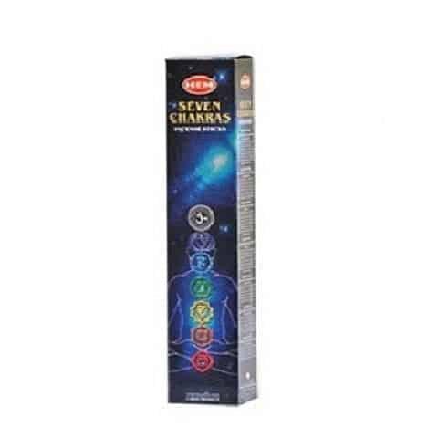 Chakra Incense Collection 2 Chakra Incense Collection, a tall rectangular box with colorful chakra symbols and a cosmic background design.
